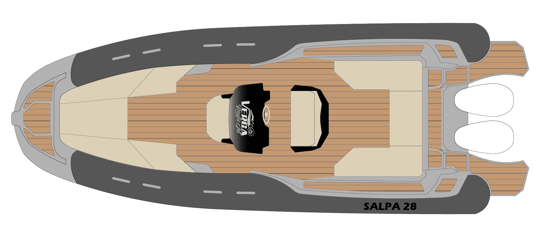 Imbarcazione Salpa 28 Grigio